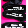 BRIDE IS SLEEPING BASKILI LASTİKLİ SİYAH UYKU BANDI
