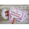 PEMBE GRİ TEMALI KIZ BEBEK BABY SHOWER PARTİSİ EL PANKART SETİ