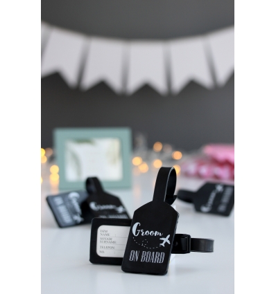 GROOM ON BOARD BASKILI VALİZ ETİKETİ