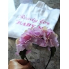 PEMBE ORTANCA BOL HACİMLİ ÇİÇEKLİ TAÇ