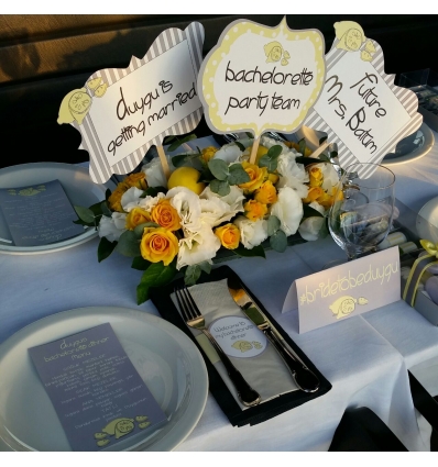 LİMON DETAYLI BEKARLIĞA VEDA EL PANKARTI SETİ