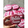 IŞILTILI PEMBE ZEMİN DETAYLI BRIDE TEAM İĞNELİ ROZET