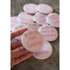 BABY SHOWER SOFT ÇİÇEK DETAYLI PEMBE İĞNELİ ROZET