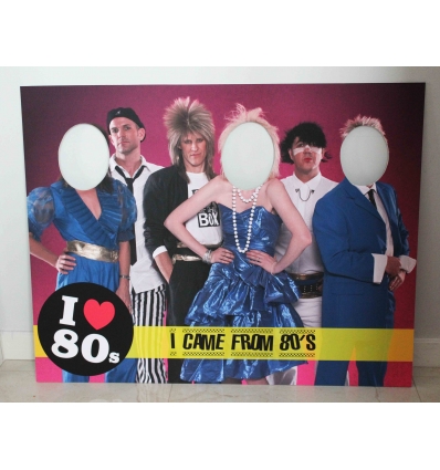 80'LER 90'LAR TEMALI YÜZ KESİMLİ FOTOBLOK PANO