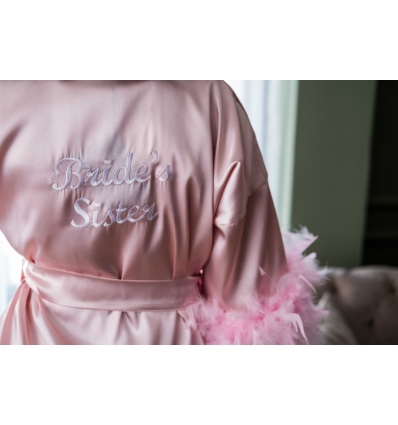 OTRİŞ EKLEMELİ BRIDES SISTER İŞLEMELİ PUDRA SABAHLIK