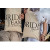 İSİM EKLEMELİ BRIDE TEAM BASKILI DÜZ BEZ ÇANTA