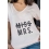 SİYAH MISS MRS BASKI DETAYLI GELİN TİŞORT