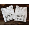SİYAH BRIDE BABES BASKI DETAYLI BEYAZ NEDİME TİŞORT