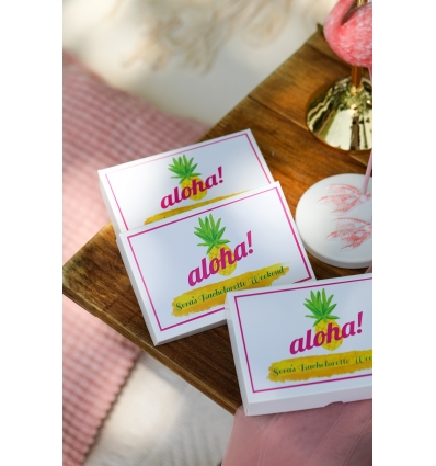 Ananas Temalı İsim Baskılı Hediyelik Kutu