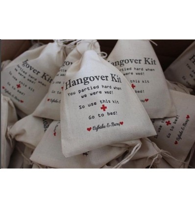 GO TO BED DETAYLI İSİM BASKILI BEZ HANGOVER KESE