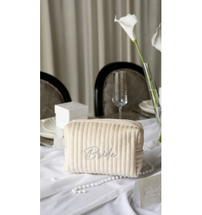 ALL TIED UP BRIDE NAKIŞ DETAYLI KADİFE ORGANIZER ÇANTA