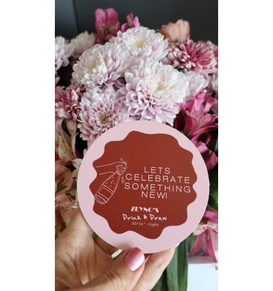 DRINK AND DRAW ÖZEL TASARIM BARDAK ALTLIĞI