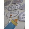 MAVİ BEYAZ TEMALI ERKEK BEBEK BABY SHOWER PARTİSİ EL PANKART SETİ