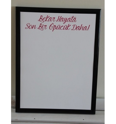 ÖPÜCÜK DETAYLI BEKARLIĞA VEDA NOT PANOSU