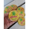 ANANAS TEMALI KİŞİYE ÖZEL BASKILI İĞNELİ ROZET