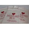 KIRMIZI BRIDESMAID PACK DETAYLI İSİM BASKILI HEDİYELİK BEZ KESE