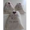 MOR BRIDESMAID PACK DETAYLI İSİM BASKILI BEZ HEDİYELİK KESE