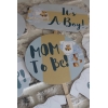 AYICIK TEMALI BABY SHOWER PARTİSİ EL PANKARTI VE BANNER SETİ