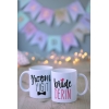 BRIDE & GROOM İSİM BASKILI KAHVE KUPASI